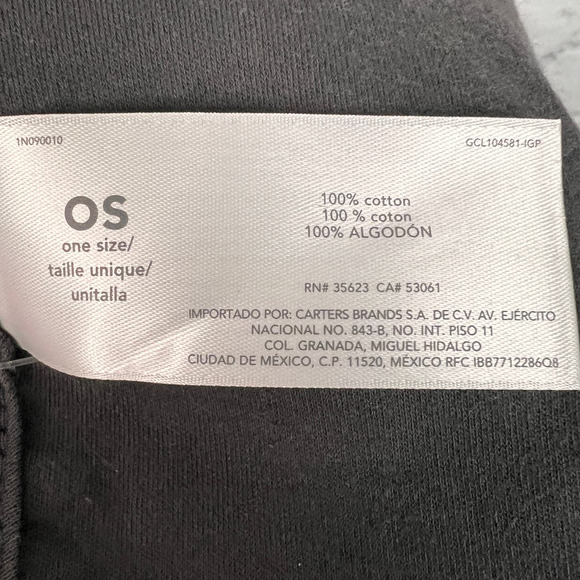 CARTER'S BABY I'm 1 Today Gray‎ 1st Birthday Teething Bib Water Resistant NWT - Picture 8 of 9